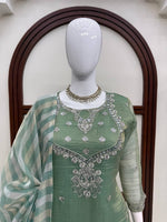 Salsa Silk Top Sharara Dupatta Set Thread Sequence Work Fully Stitched Women