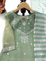 Salsa Silk Top Sharara Dupatta Set Thread Sequence Work Fully Stitched Women