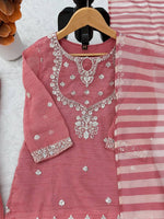 Salsa Silk Top Sharara Dupatta Set Thread Sequence Work Fully Stitched Women