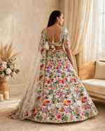 Premium Masti Silk Embroidered Flared Lehenga Choli Set