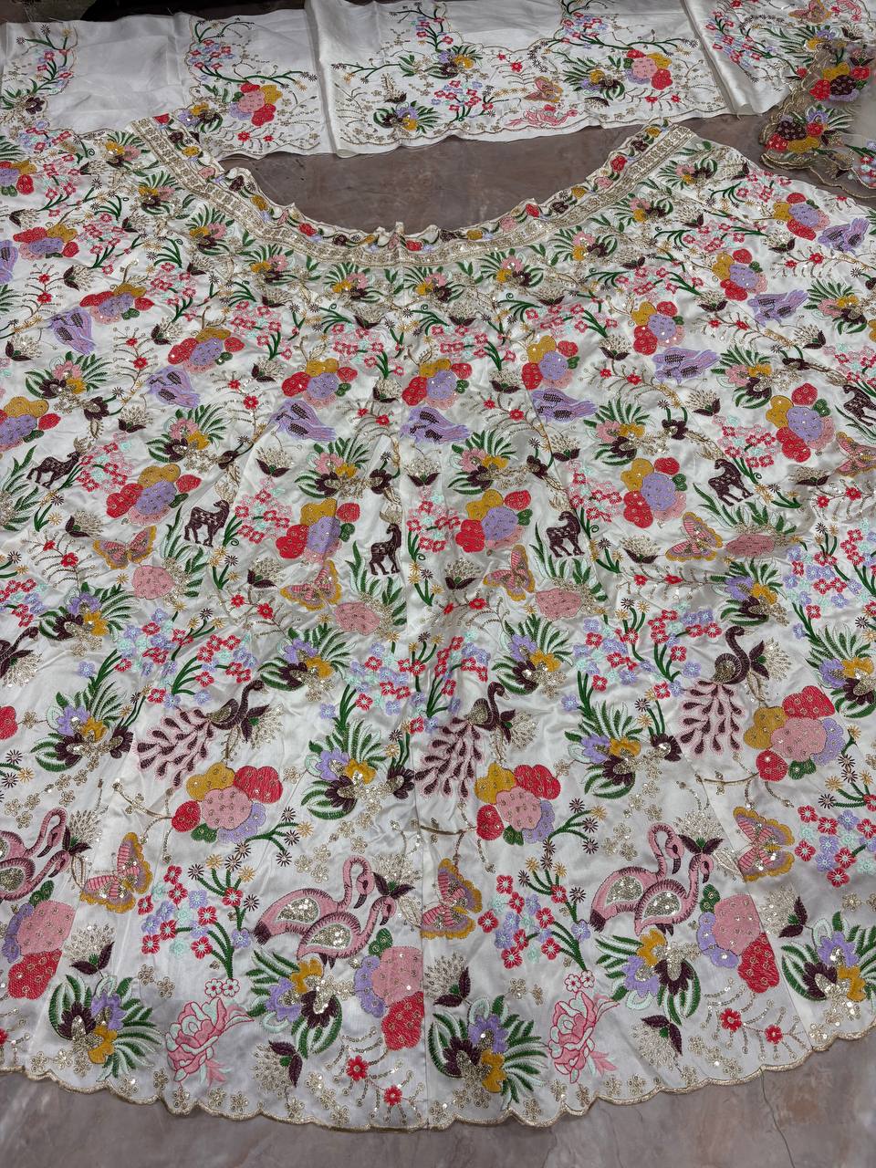 Premium Masti Silk Embroidered Flared Lehenga Choli Set