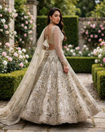 Premium Soft Net Sequins Flared Lehenga Choli Dupatta Set