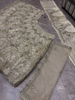 Premium Soft Net Sequins Flared Lehenga Choli Dupatta Set