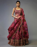 Organza Embroidered Lehenga Choli with Dupatta Set