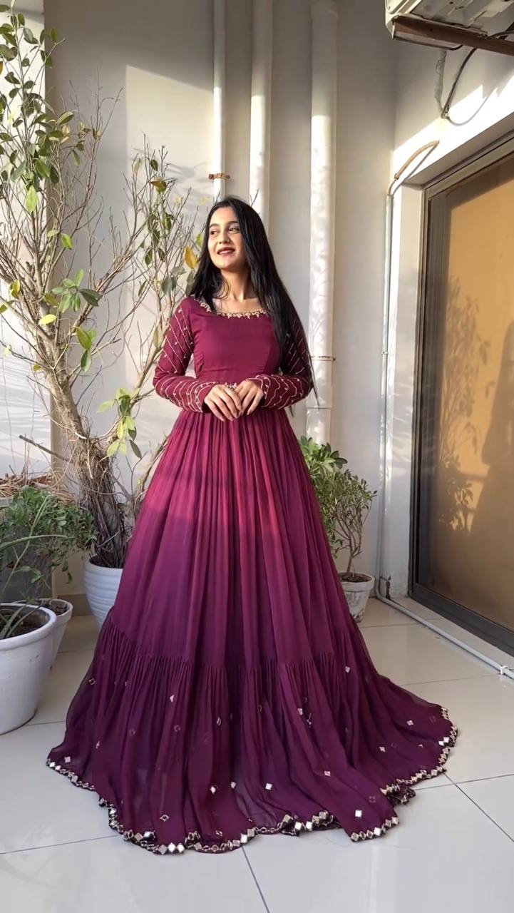 Maroon Gowns Online Shopping in India Joshindia Maroon Gowns Online Shopping in India Joshindia