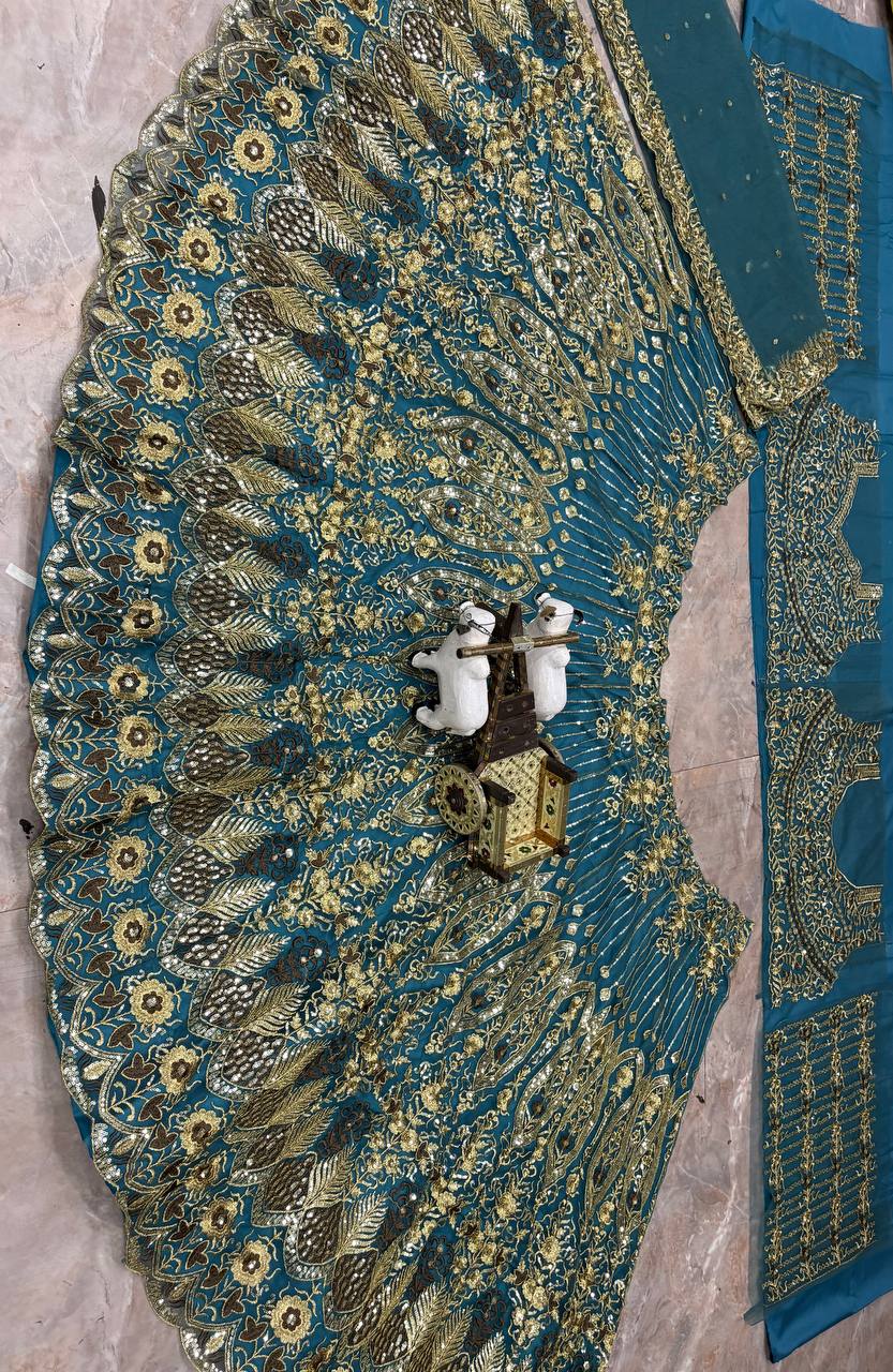 Gorgeous Soft Butterfly Embroidery Net Lehenga Choli
