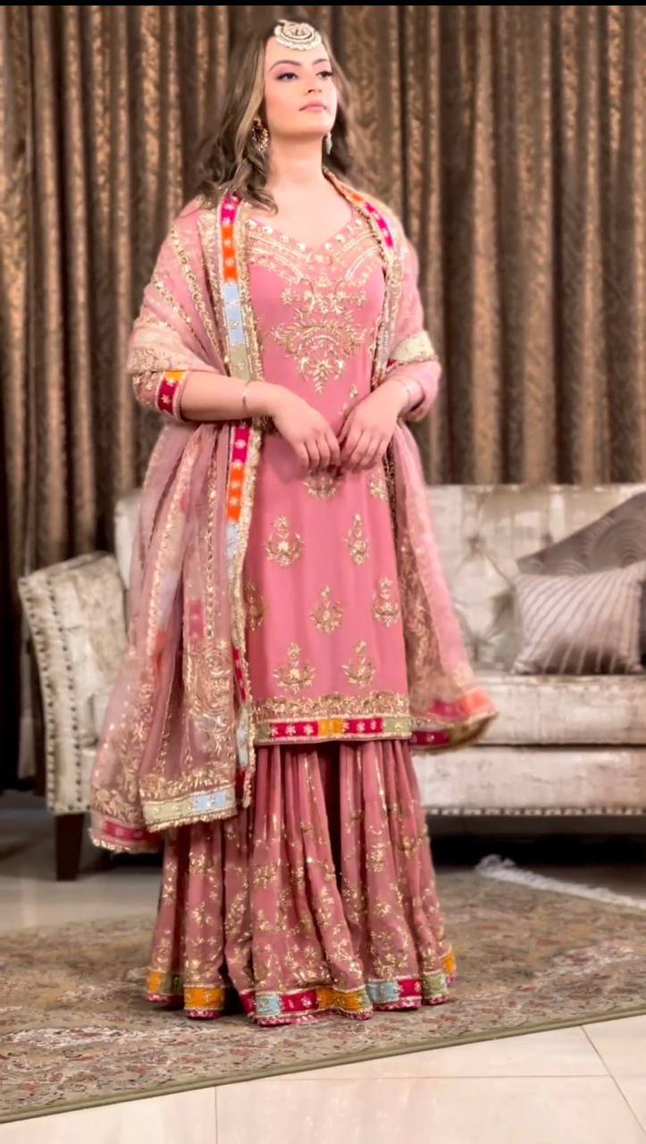 Buy Trendy Pink Sharara Online in India