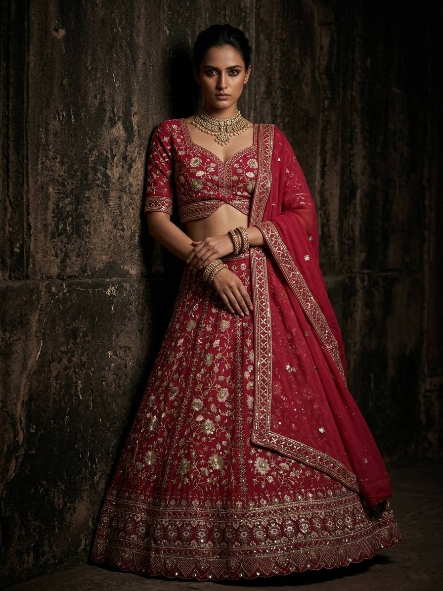 Designer Faux Georgette Lehenga Choli