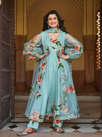 Buy Cyan Kurtis Online - Joshindia