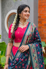 Beautiful Red Color Tusser Silk Lehenga Choli