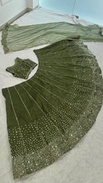 Trending Green Color Lehenga Choli For Wedding