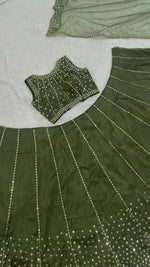 Trending Green Color Lehenga Choli For Wedding
