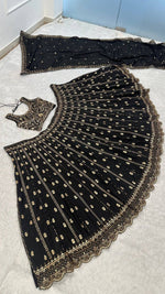 Amazing Black Designer lehenga Choli Buy It Now