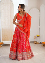Orange Color Lehenga Choli For Wedding Buy now