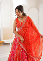 Orange Color Lehenga Choli For Wedding Buy now