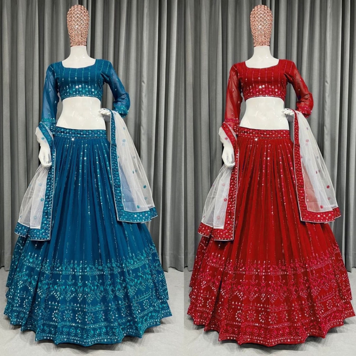 Buy Trendy Red Lehenga Choli Online in India - Joshindia