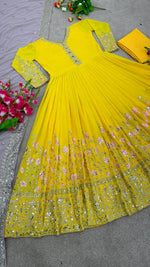 Buy Trendy Yellow Gown Online in India - Joshindia