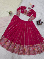 New Pink Georgette Designer Lehenga Choli