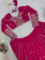 New Pink Georgette Designer Lehenga Choli