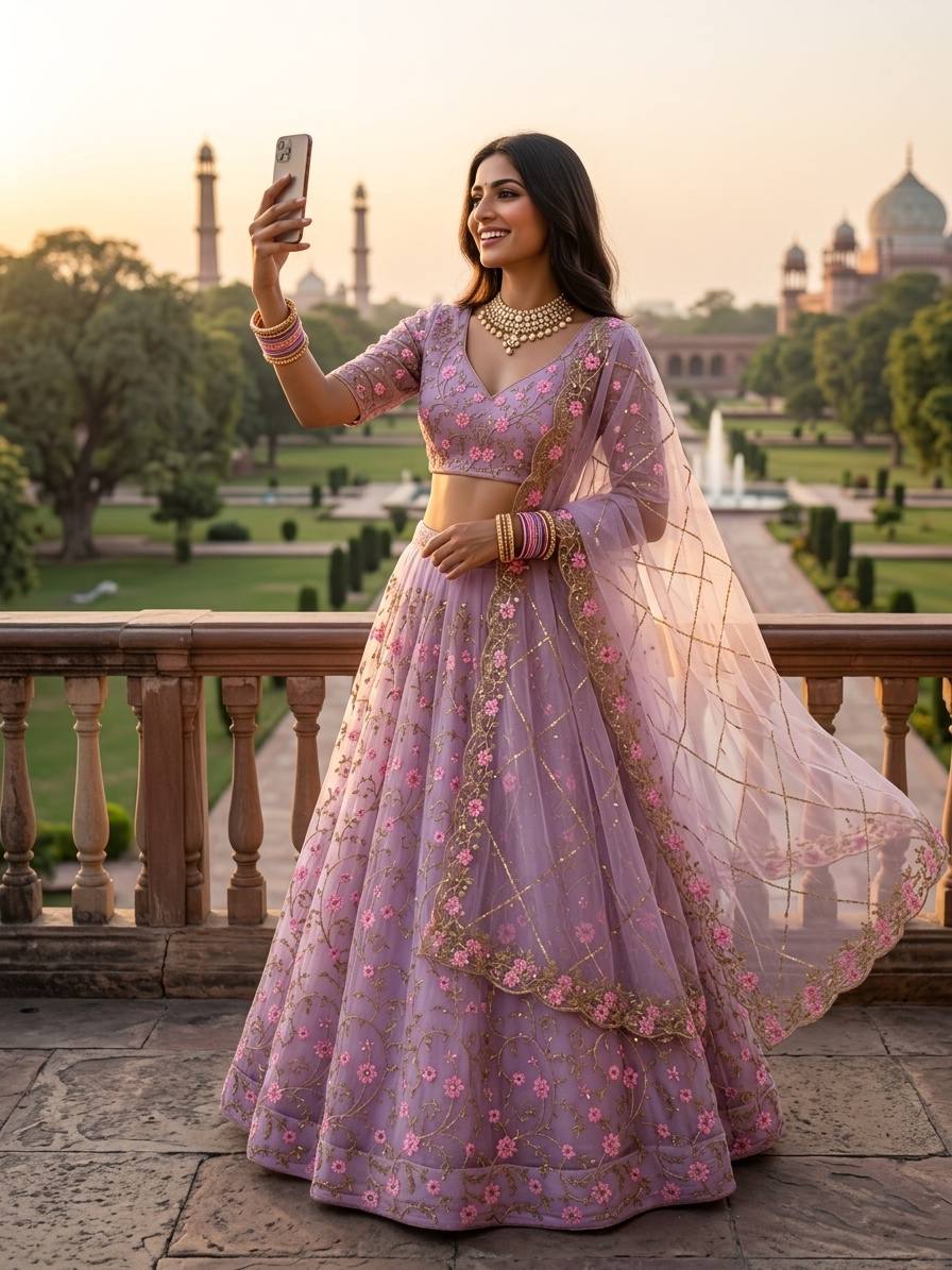 Heavy Designer Soft Butterfly Net Lehenga Choli