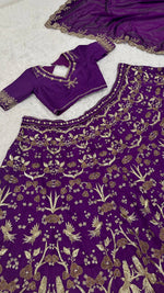 Purple Color Designer Silk Lehenga Choli