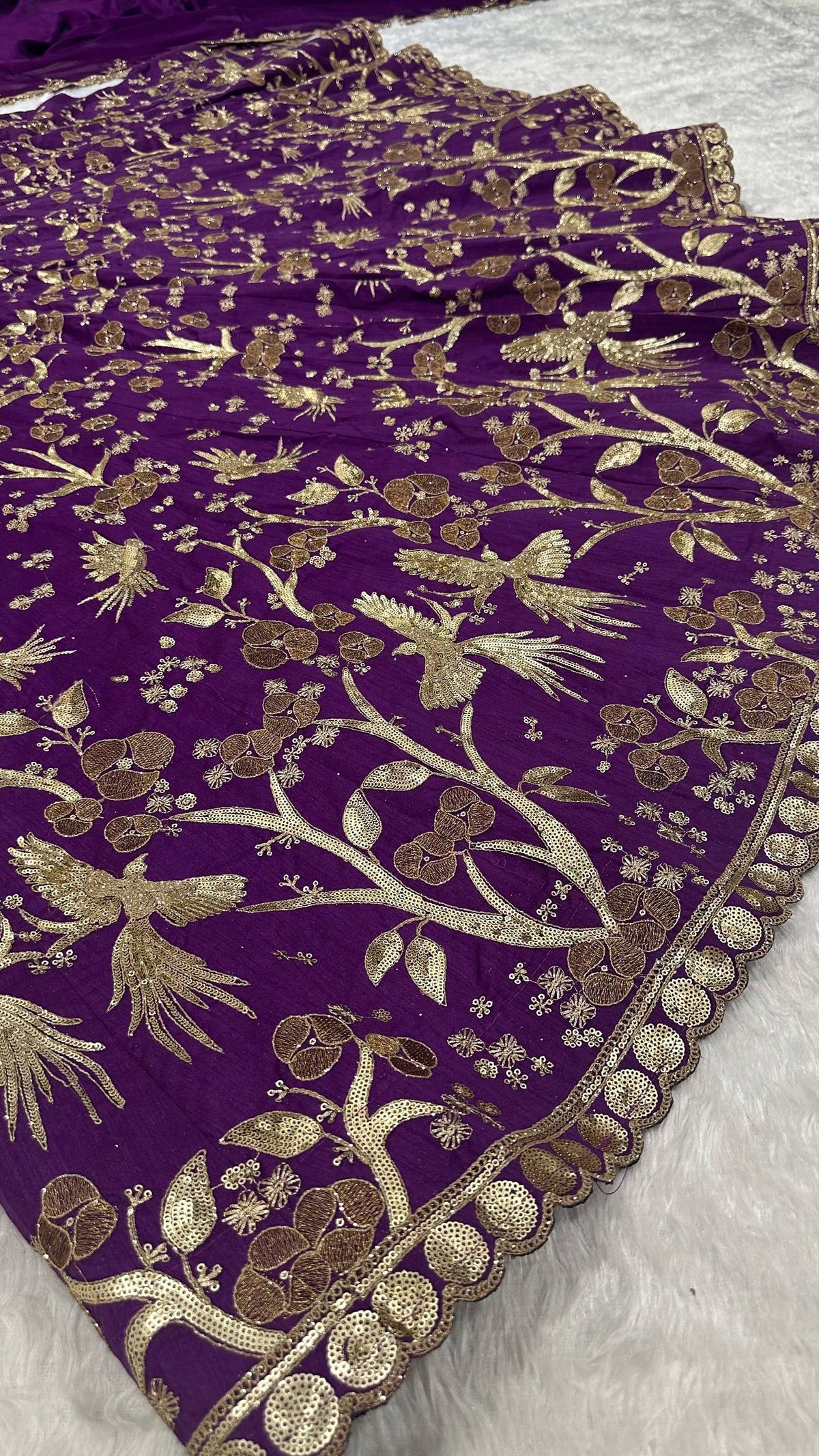 Purple Color Designer Silk Lehenga Choli