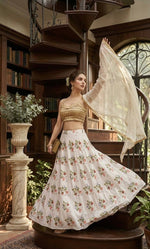 White Color Designer Silk Lehenga Choli
