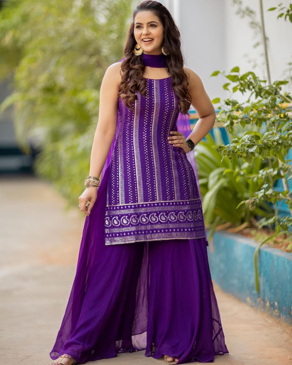 Buy Purple Salwar Suit online in India - Joshindia