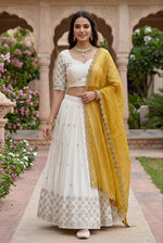 Designer Chinon Lehenga Choli with Embroidery