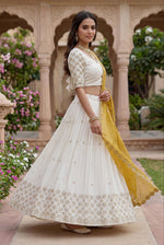 Designer Chinon Lehenga Choli with Embroidery