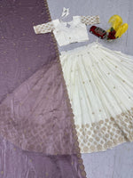 Designer Chinon Lehenga Choli with Embroidery