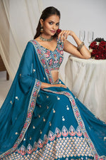 Faux Georgette DesignerEmbroidery Lehenga Choli