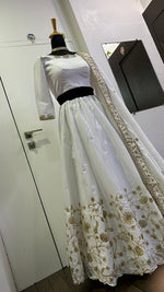 White Color Silk designer Lehenga Choli