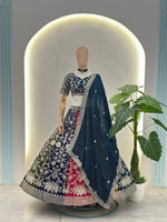 Multi Color Designer Faux Georgette Lehenga Choli