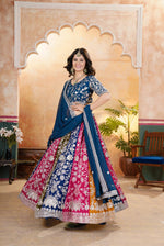 Multi Color Designer Faux Georgette Lehenga Choli