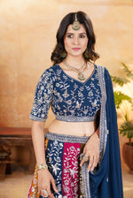 Multi Color Designer Faux Georgette Lehenga Choli