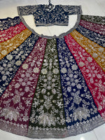 Multi Color Designer Faux Georgette Lehenga Choli