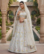 White Color Embroidered Designer Lehenga Choli
