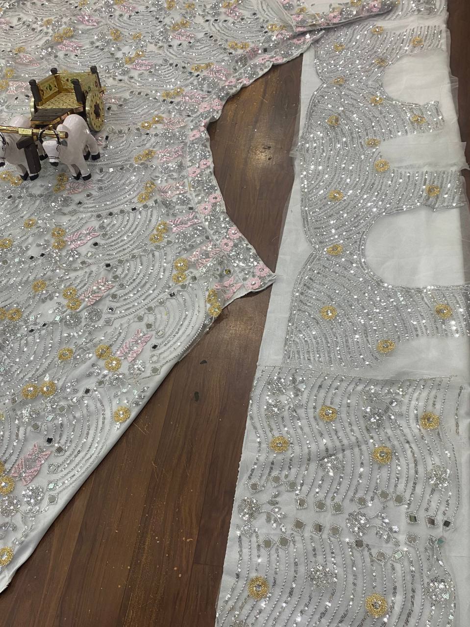 White Color Embroidered Designer Lehenga Choli