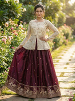 Premium Fendy Silk DesignerEmbroidery Lehenga Choli