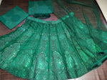 Green Color Premium Net Designer Lehenga Choli