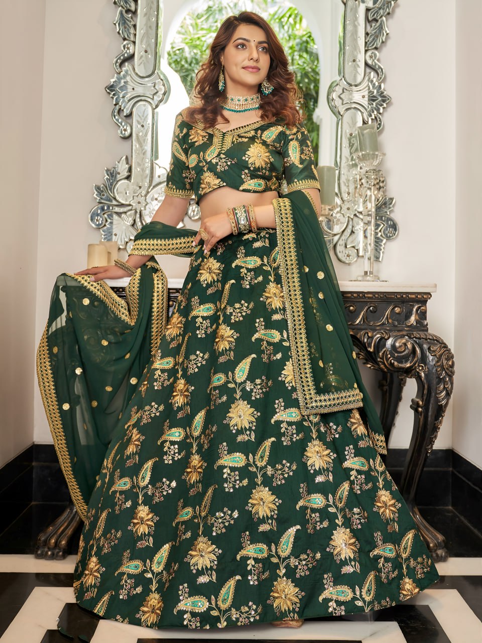Beautiful Beige Color designer Lehenga Choli For great looks