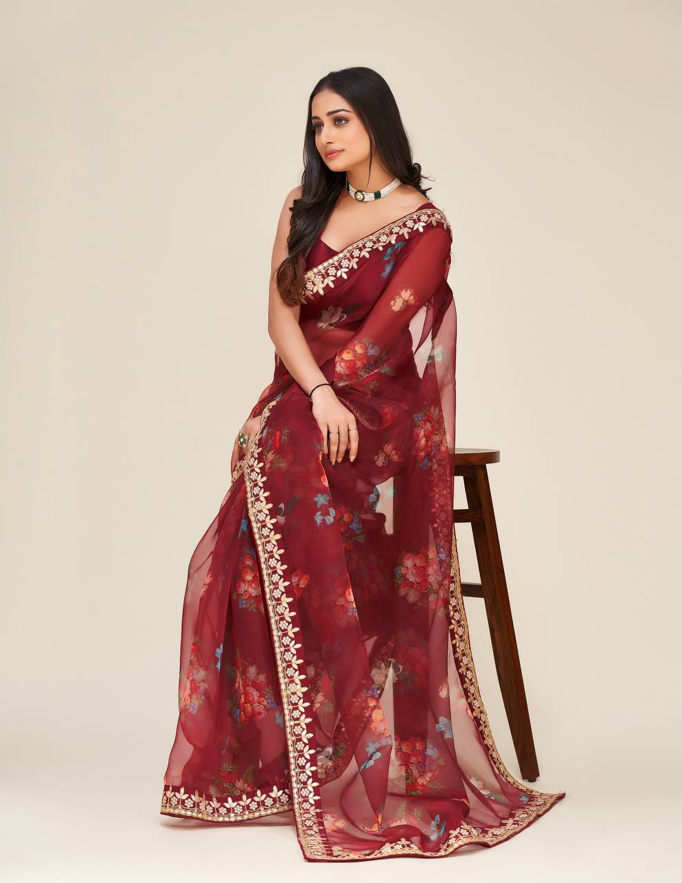 Buy Red Color Fashion Sarees Online - Joshindia