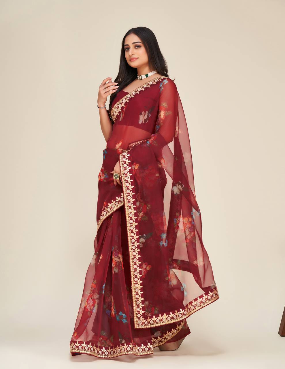 Buy Red Color Fashion Sarees Online - Joshindia