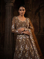 Royal Mirror Work Butterfly Net Lehenga Choli with Dupatta
