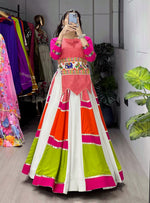 Beautiful Navratri Designer Rayon Cotton Lehenga Choli