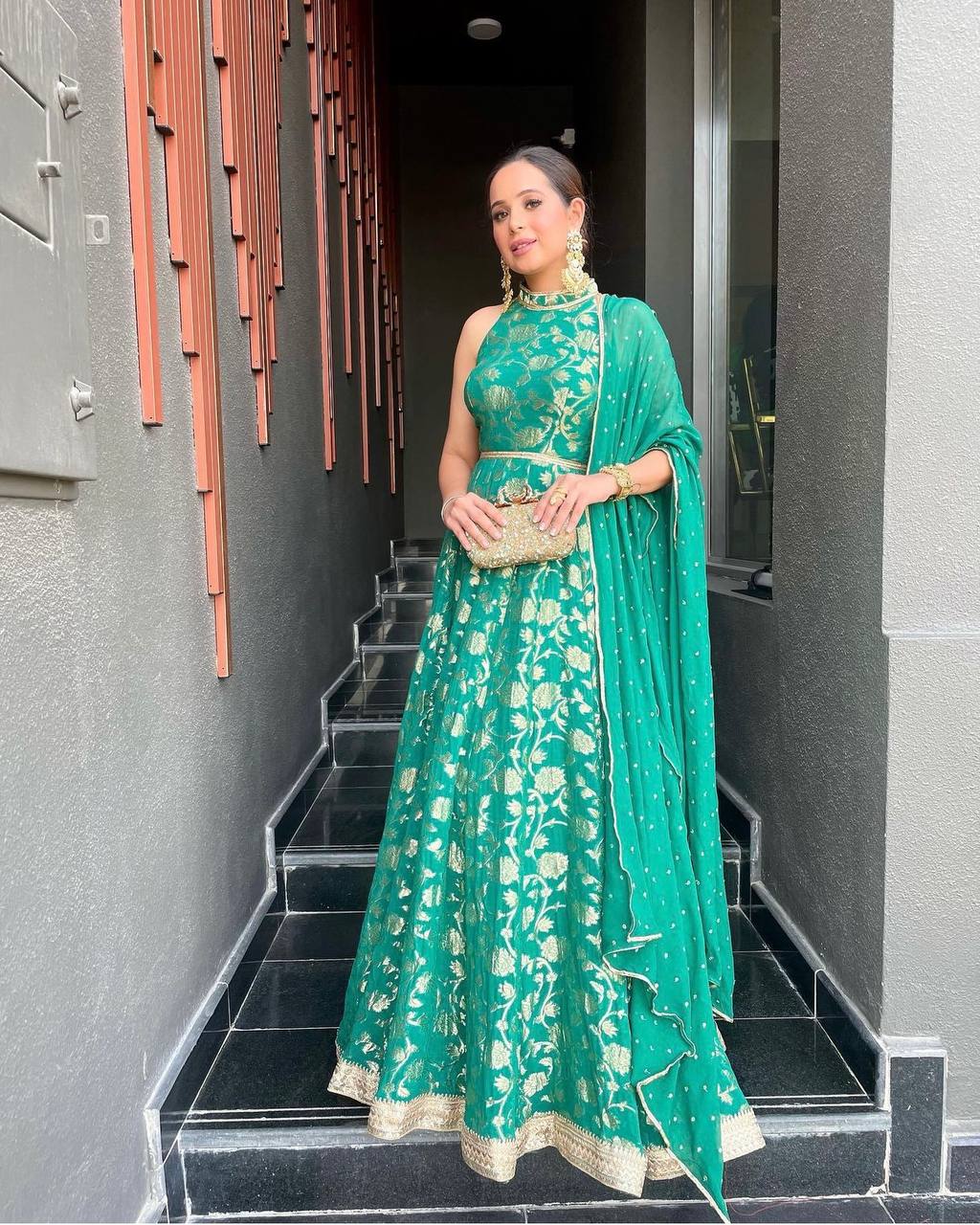 Buy Silk Green Dress online in India - Joshindia