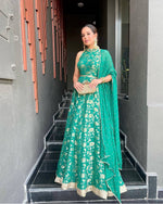 Buy Silk Green Dress online in India - Joshindia