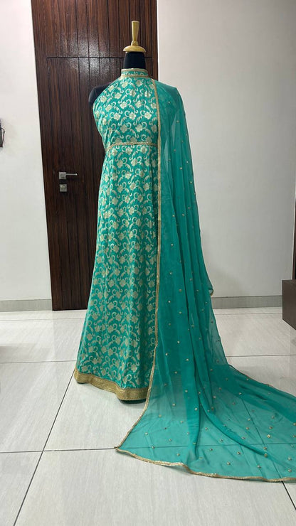 Buy Silk Green Dress online in India