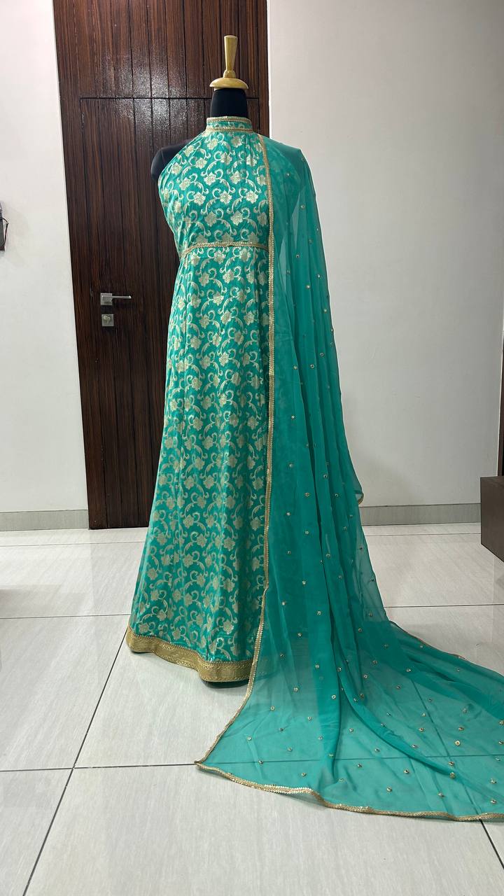 Buy Silk Green Dress online in India - Joshindia